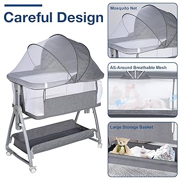 TEIJIN SLEEP OPTIMIZER™ 3 in 1 BED Amazon.com: Ihoming Bassinet Bedside Sleeper for Baby, 3 in